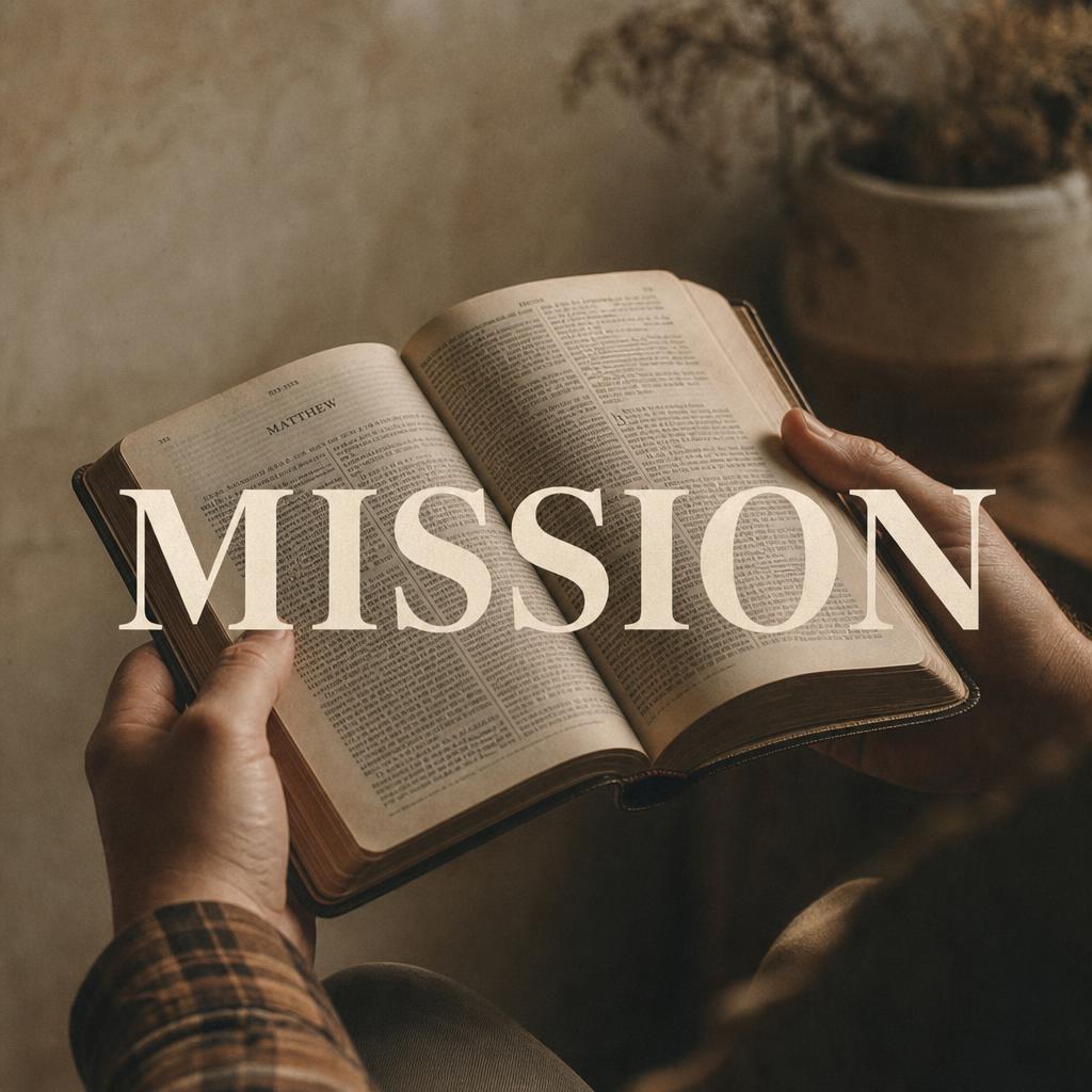 Hands holding an open Bible